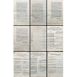 Colección de cuestionarios del año 1802, 3 de ellos con respuestas manuscritas del Real Sitio de San Fernando, Madrid.