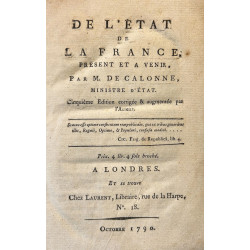 De l’etat de la France, présent et a venir.