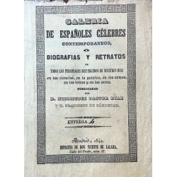 alería de españoles célebres contemporáneos o biografías y retratos. Cabrera.