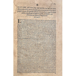 Último aviso de Joseph Camerino, Procurador de los Reales Consejos, para la execución  (hacia 1646