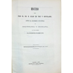 Discurso leído por el Sr. D. Juan de Tró y Ortolano