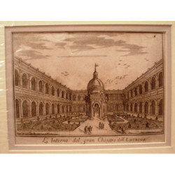 L'Interno del gran Chiostro dell'Escuriale.