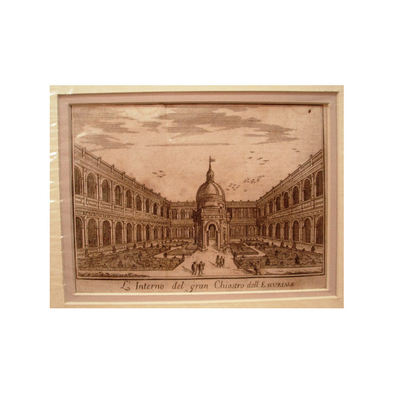 L'Interno del gran Chiostro dell'Escuriale.
