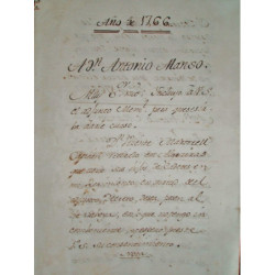 MANUSCRITO del Siglo XVIII que contiene copias de cartas dirigidas la mayoría de ellas a los Inspectores Generales de Infantería