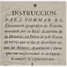 INSTRUCCIÓN para formar el Diccionario Geográfico de España.