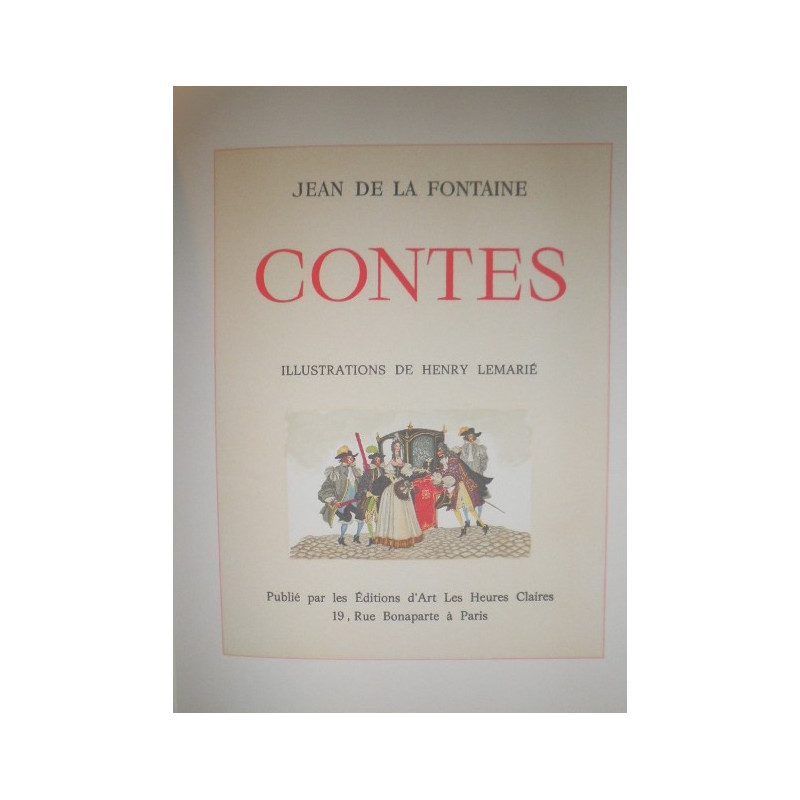 Contes. Illustrations de Henry Lemarié.