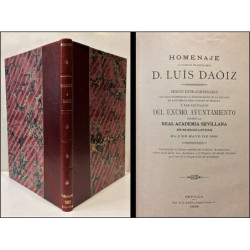 HOMENAJE al Capitán de Artillería D. Luis Daóiz. Sesión extraordinaria que para solemnizar la inauguración de la estatua de este