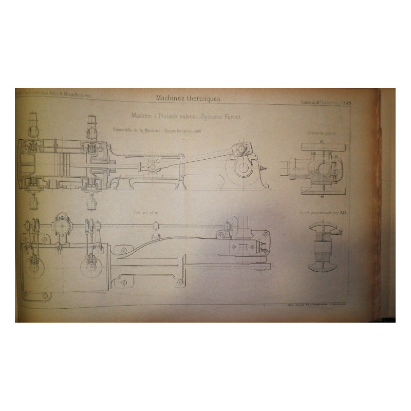 MACHINES Thermiques. Cours de Mr. Letombe. Ecole Centrale des Arts et Manufactures. (Altas).