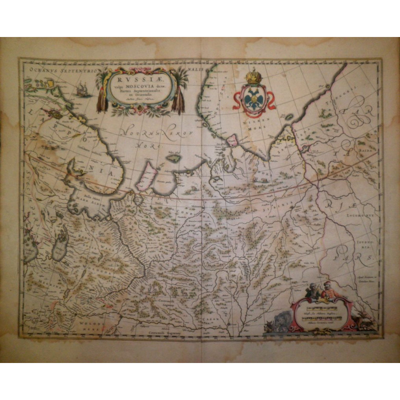Russiae, vulgo Moscovia dictae, Partes Septentrionalis et Orientalis. Auctore Isaaco Massa.