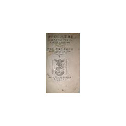 Apophthegmatum ex optimis urtriusq. linguae scriptoribus. Libri Octo.
