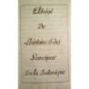 Agrégé de l’histoire et des principes de la Botanique. /-/ Arithmetique.