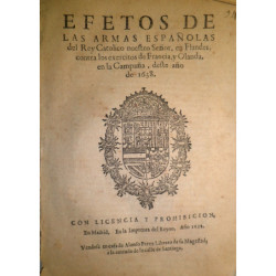 EFETOS de las armas españolas del Rey Católico nuestro Señor, en Flandes, contra los exércitos de Francia, y Olanda, en la Campa