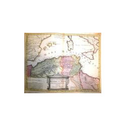 Tabula Geographica Historiae in Africa Ecclesiasticae serviens accurate Christoph. Weigelio.