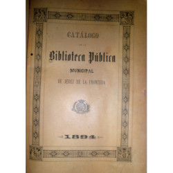 CATÁLOGO  de la Biblioteca Pública Municipal de Jerez de la Frontera.
