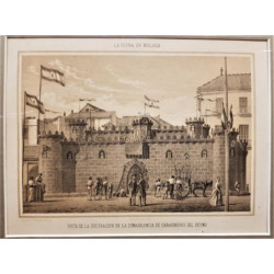 Vista de la decoración de la Comandancia de Carabineros del Reyno [Málaga].