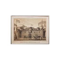 Vista de la decoración de la Comandancia de Carabineros del Reyno [Málaga].