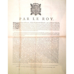 PAR LE Roi. Estans informez, & spécifiquement advertiz, que plusieurs subjects, & manans de nos Provinces on enfrainct les debvo