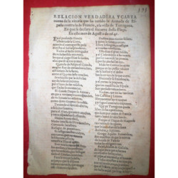 RELACIÓN verdadera y carta nueva de la vitoria que ha tenido la Armada de España contra la de Francia, a la vista de Tarragona.
