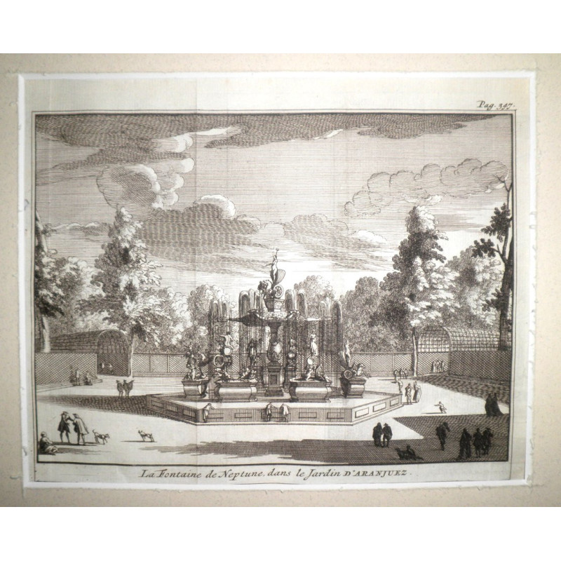 La Fontaine de Neptune dans le Jardin d'Aranjuez.