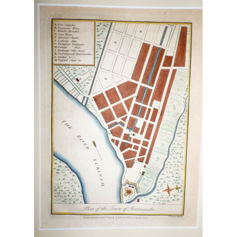 Plan of the Town of Paramaribo. [Surinam]