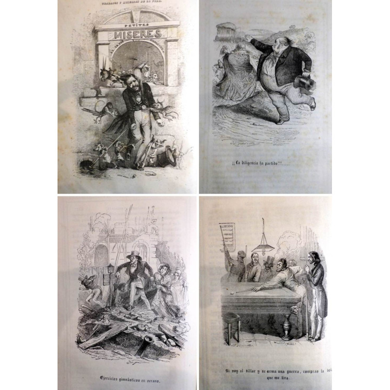 Trabajos y miserias de la vida. Cuadros joco-serios. Entretenimiento traducido y original de Aben-Zaide (seudónimo de...).