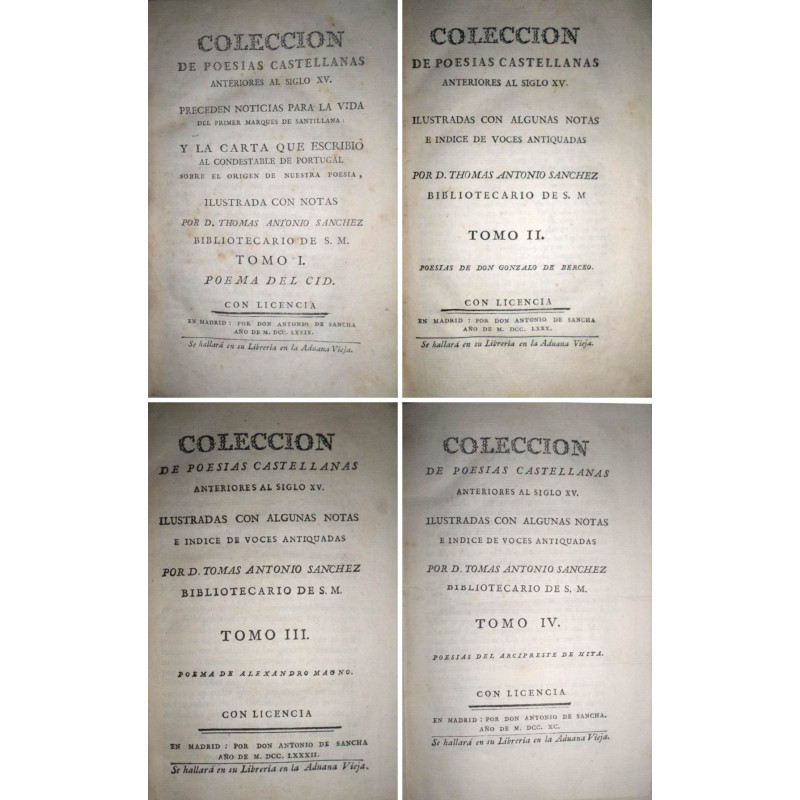 Colección de poesías castellanas anteriores al siglo XV. Preceden noticias para la vida del primer Marqués de Santillana. Y la c