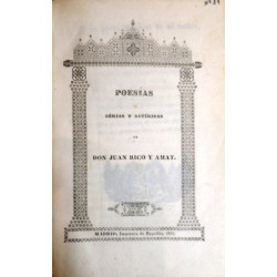 Poesías serias y satíricas.