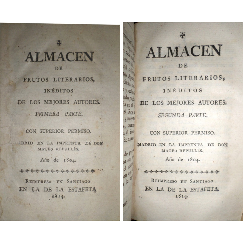 ALMACÉN de frutos literarios, inéditos de los mejores autores.