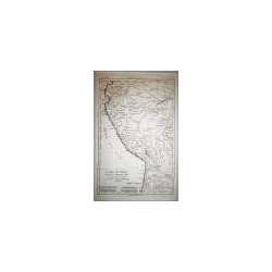 Carte du Pérou avec une partie des pays qui en sont a l'Est.