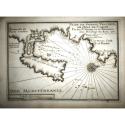 Plan de Porto Vecchio, en l'Isle de Corse.