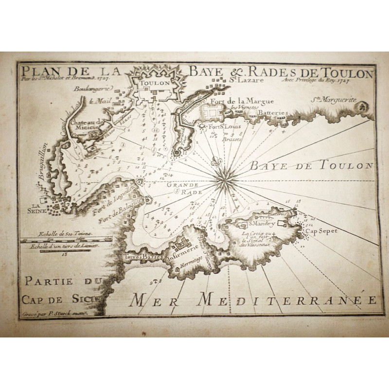Plan de la Baye & Rades de Toulon.