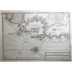 Plan de la Ville et Port de Livourne.