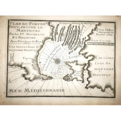 Plan du Port de Bouc, proche Le Martigues.