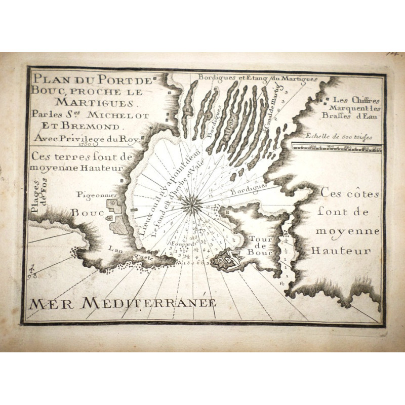 Plan du Port de Bouc, proche Le Martigues.