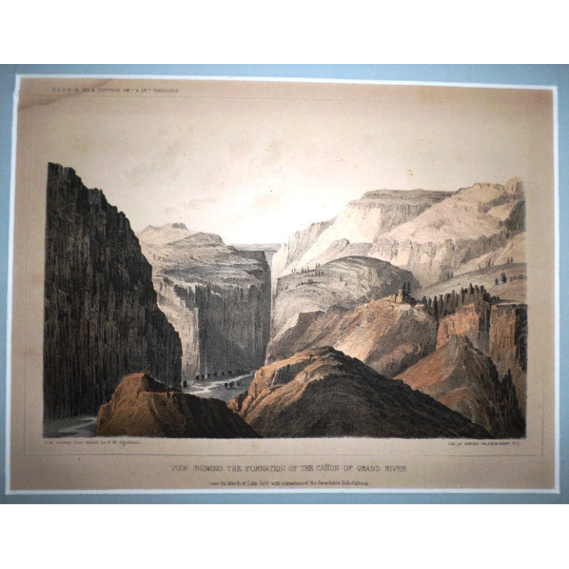 View showing the formation of the Cañon of Grand River.