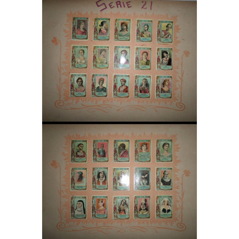SERIE 21. [Álbum de fototipias de cajas de cerillas].