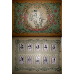 SERIE 19 de las Cajas de Cerillas. Album Biográfico para coleccionarlas. [Reinas y princesas célebres en la Historia].