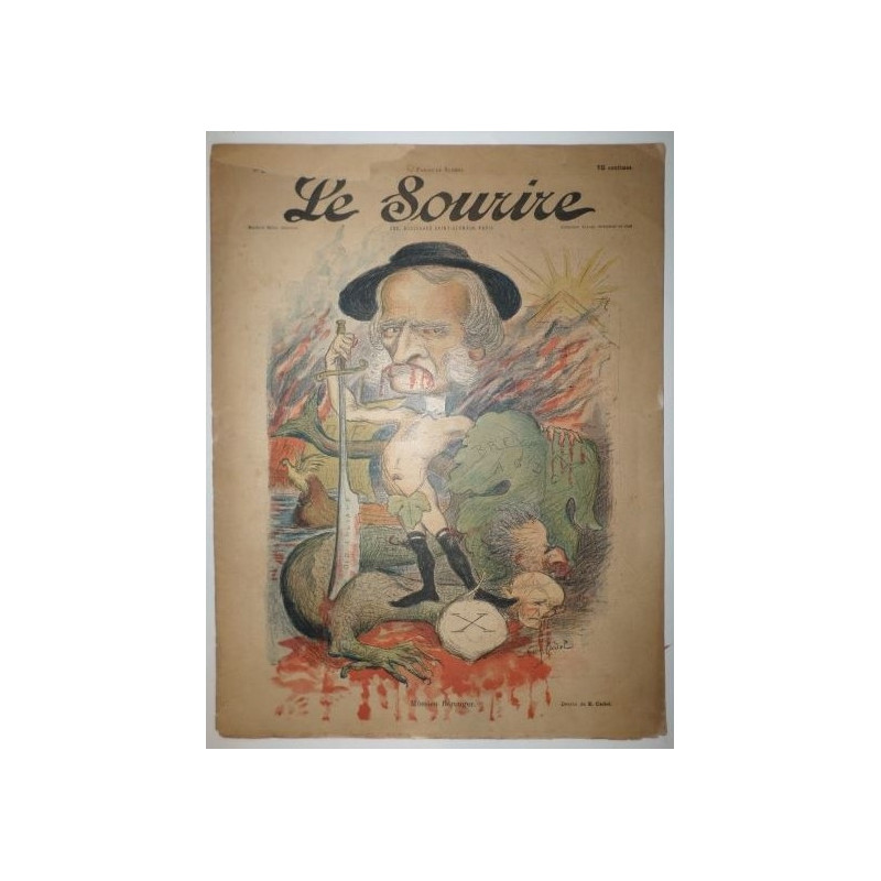 LE SOURIRE. Nr. 5. Anne I. 25, September, 1899. Môssieu Bérenger. Dessin de E. Cadel.