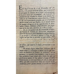 EN Real Decreto de 21 de Noviembre del año pasado, se ha servido el Rey, que la necesidad de proseguir la Guerra con el vigor co