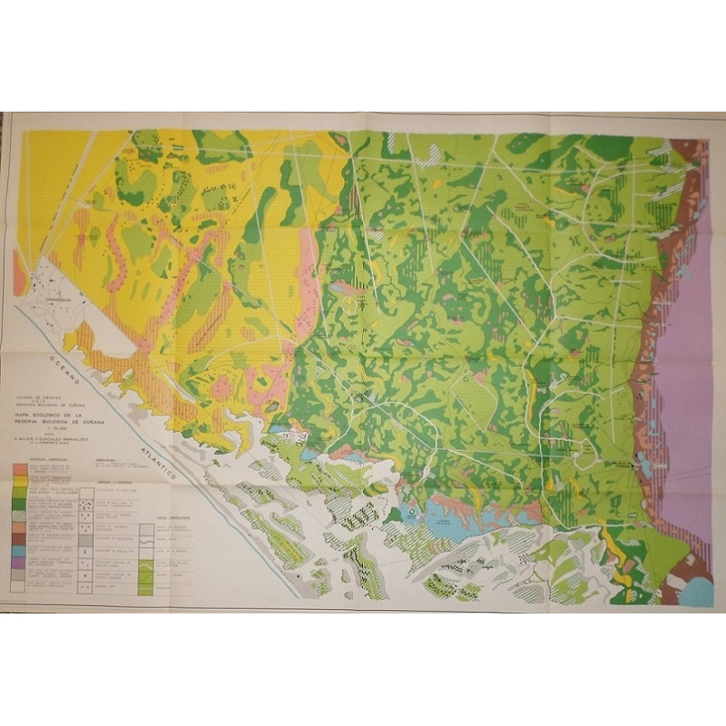 Mapa ecológico / Ecological map Reserva Biológica de Doñana.