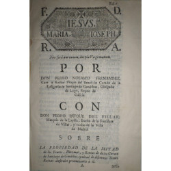 POR Don Pedro Nolasco Fernández, Cura y Rector Propio del Beneficio Curado de la Feligresía de Santiago de Gondibos, Obispado de