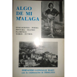 Algo de mi Málaga. Evocaciones. Poesía. Pintura. Teatro. Flamenco. Toros. Futbol. Prólogo de Segastián Souvirón…