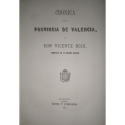 Crónica de la Provincia de Valencia.