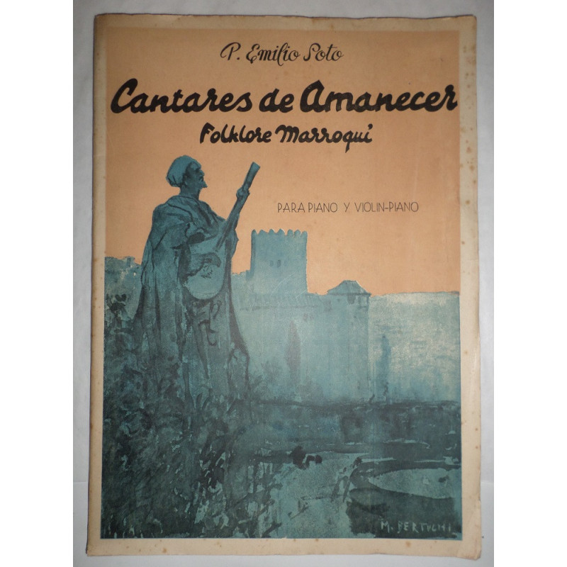Cantares de Amanecer. Folklore marroquí. Para piano y violín-piano.