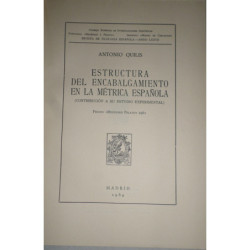 Estructura del encabalgamiento en la métrica española.