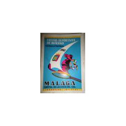 FIESTAS Deportivas de Invierno. Málaga. 15 de Enero al 15 de Febrero 1962. Programa Oficial.