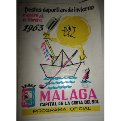 MÁLAGA. Fiestas Deportivas de Invierno. 15 de Enero al 15 de Febrero 1963.