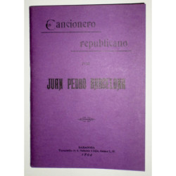 Cancionero republicano. Zargoza, 1894. Introducción de Vicente Martínez Tejero y José Luis Melero Rivas. Edición facsímil.