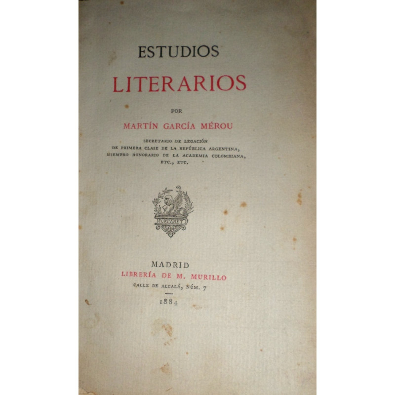 Estudios Literarios.