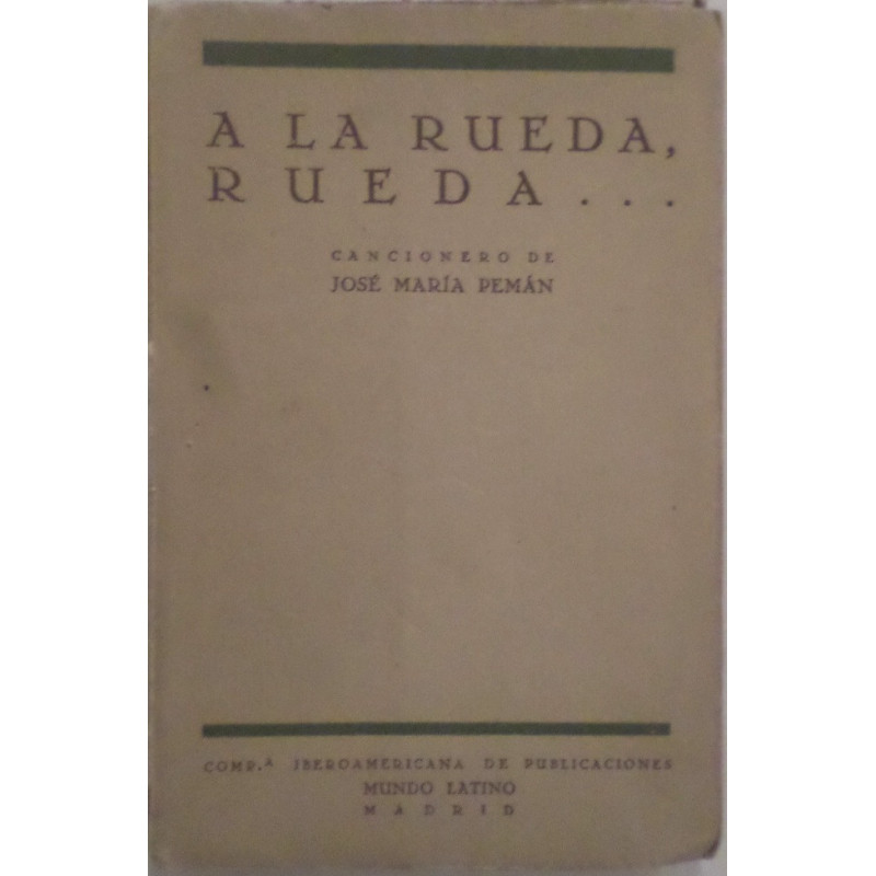 A la rueda, rueda… Cancionero.
